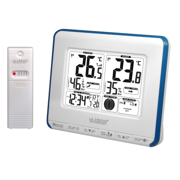 Метеоприборы La Crosse Weather Stations WS6812-White/Blue