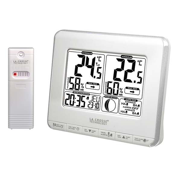 Метеоприборы La Crosse Weather Stations WS6812-White/Silver