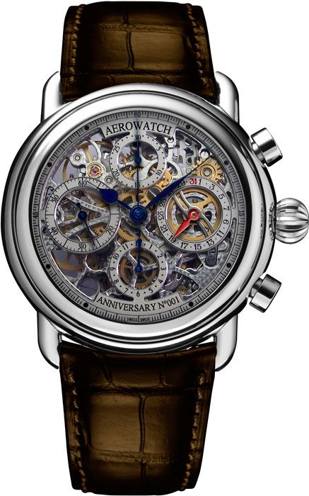 Наручные часы Aerowatch Chronographe Squelette Anniversaire 1910-2010 61901 AA20SQ